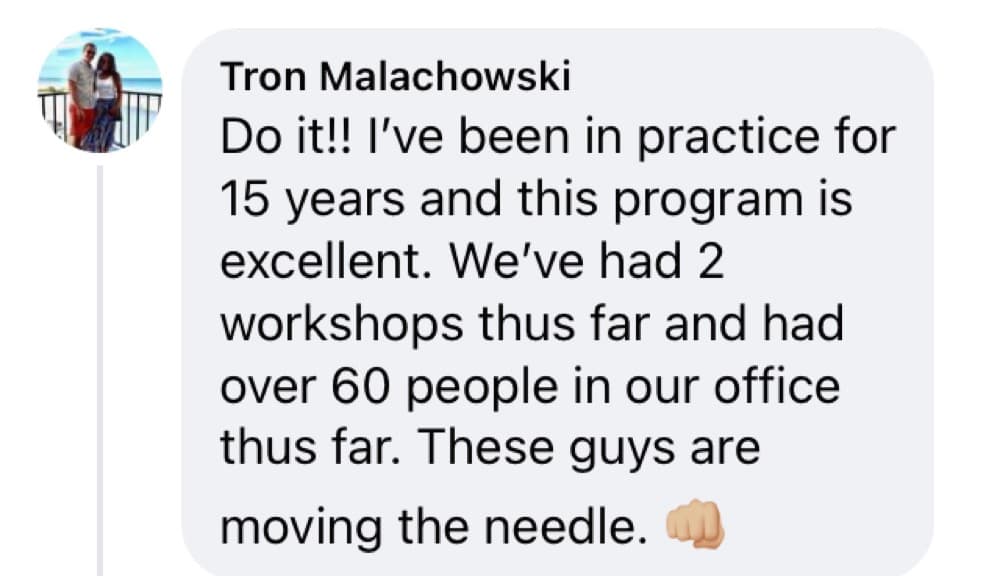 Dr. Tron Malachowski: 60+ people across two workshops